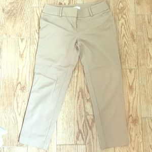 Loft Marisa crop work pants size 0